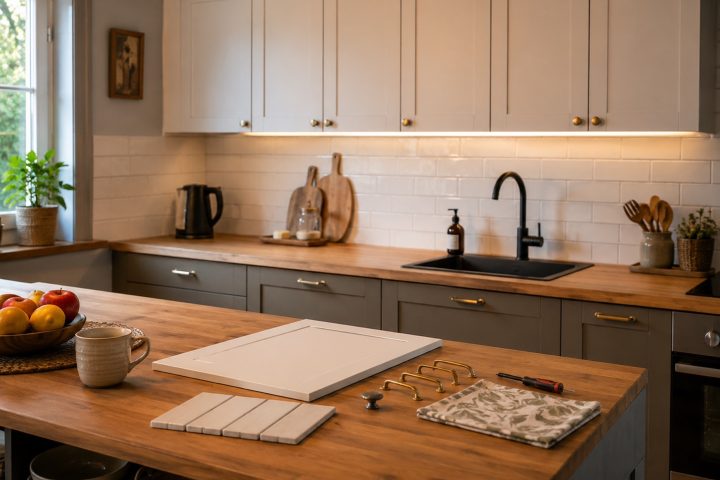 Quel budget prévoir pour moderniser seulement la partie la plus visible de la cuisine ?