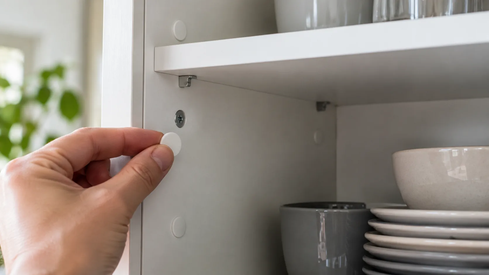 Comment poser un cache-vis propre sur des meubles déjà montés ?
