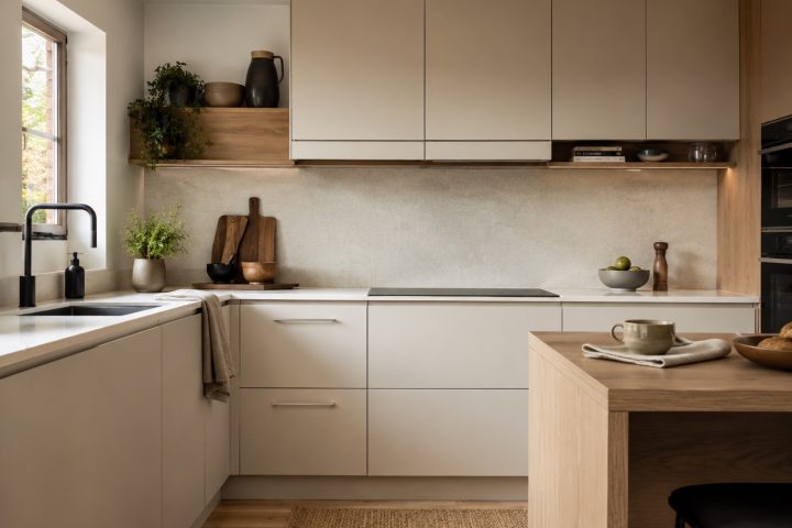 La cuisine contemporaine épurée : modernité tranquille