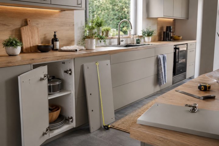 Cuisine sans marque : mesurer pour trouver des façades compatibles
