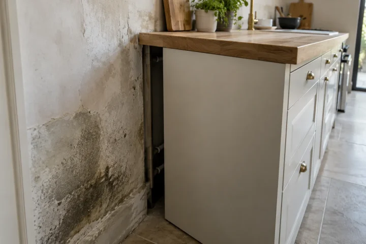 Faut-il prévoir un vide sanitaire derrière les meubles sur un mur humide ?