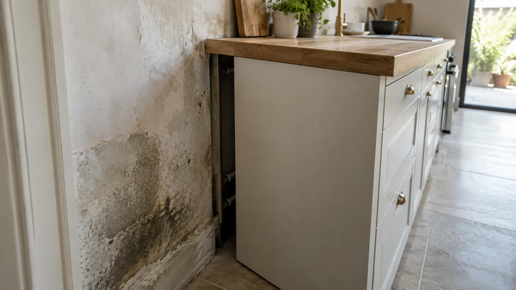 Faut-il prévoir un vide sanitaire derrière les meubles sur un mur humide ?