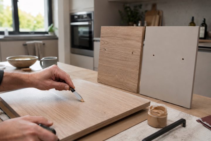 Peut-on reboucher un ancien perçage de poignée sans que cela reste visible ?