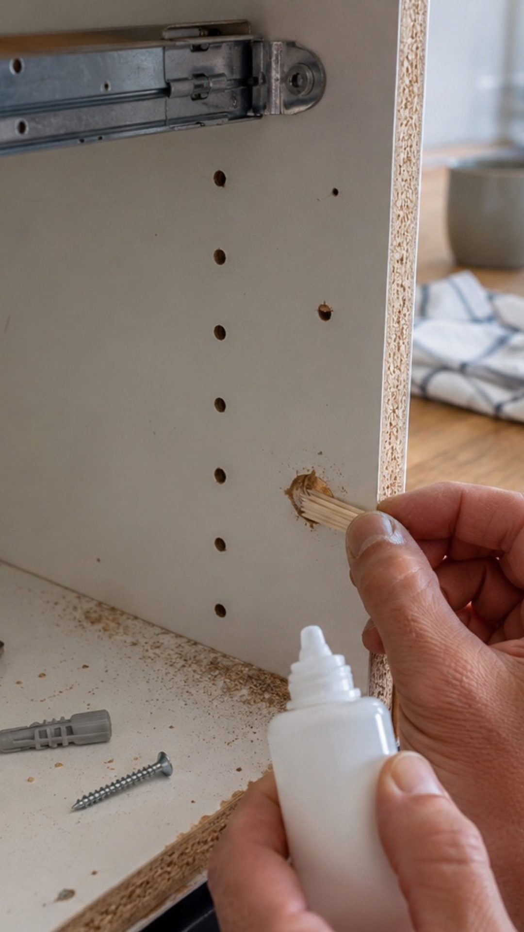 Comment sauver une vis qui tourne dans le vide dans un caisson aggloméré ?